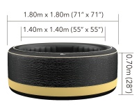 MSpa P-EX049 СПА-бассейн 180х70см "Luxury Exotic" 700л, круглый, аэромассаж MSpa P-EX049 СПА-бассейн 180х70см "Luxury Exotic" 700л, круглый, аэромассаж